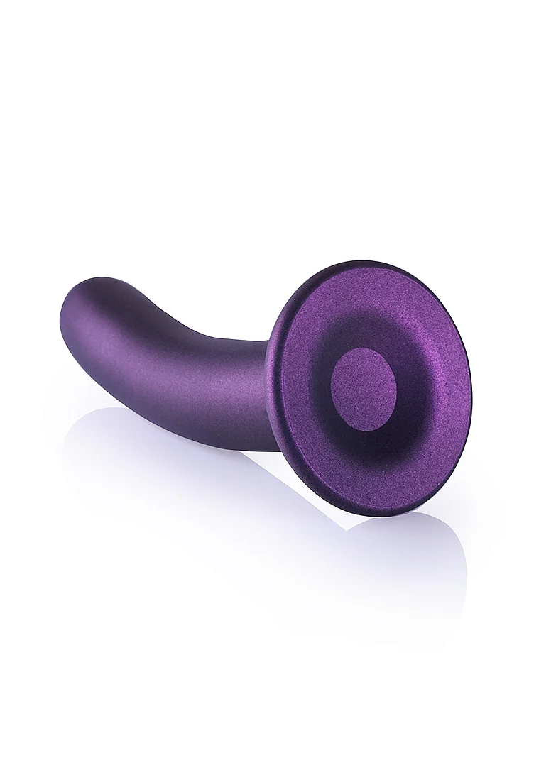 Ouch Smooth G-Spot Dildo 7'' Metallic Purple - Image 4