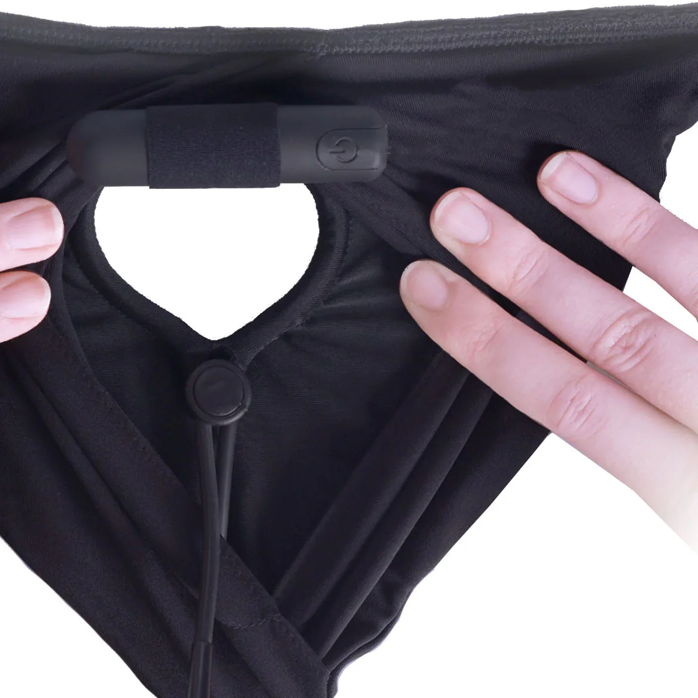 Ouch Vibrating Strap On Hipster – Black M/L - Image 3