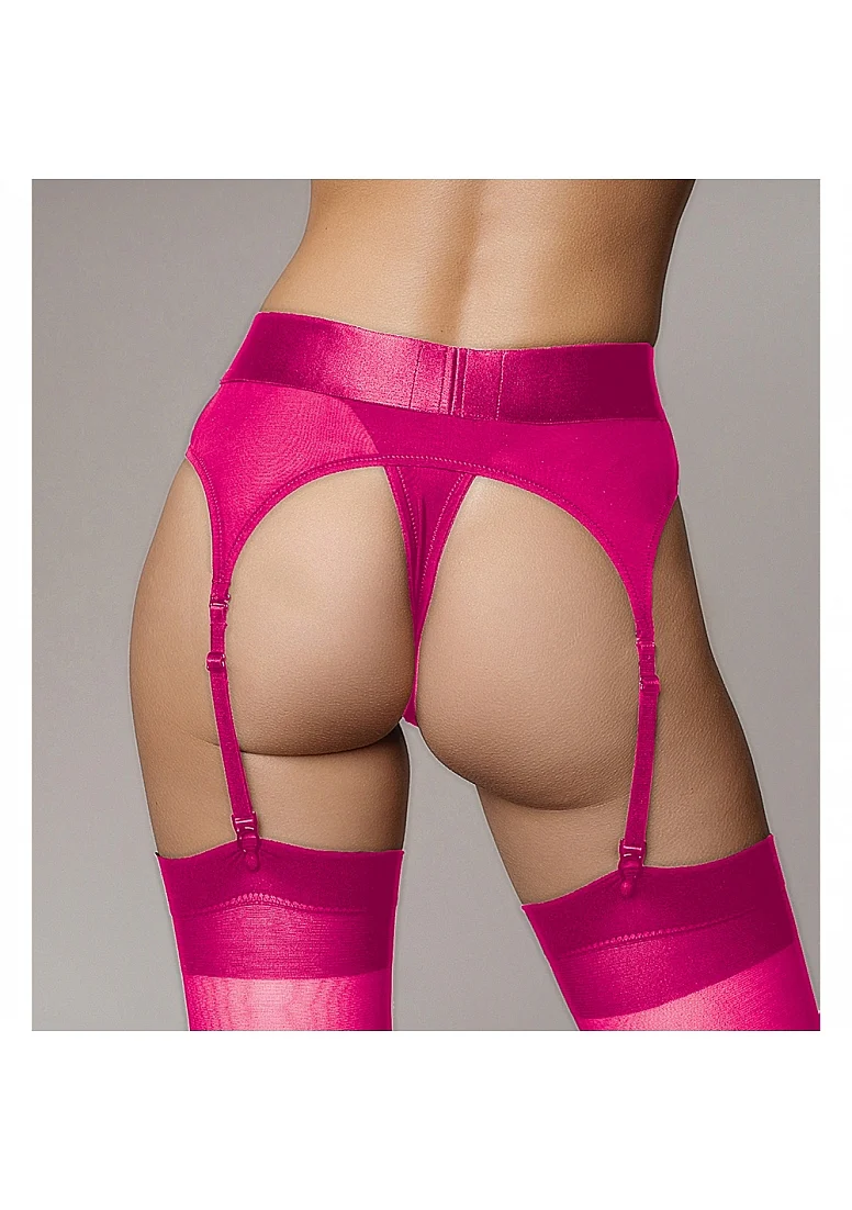 Ouch Vibrating Strap-on Thong with Adjustable Garters - Pink - XS/S - Image 3