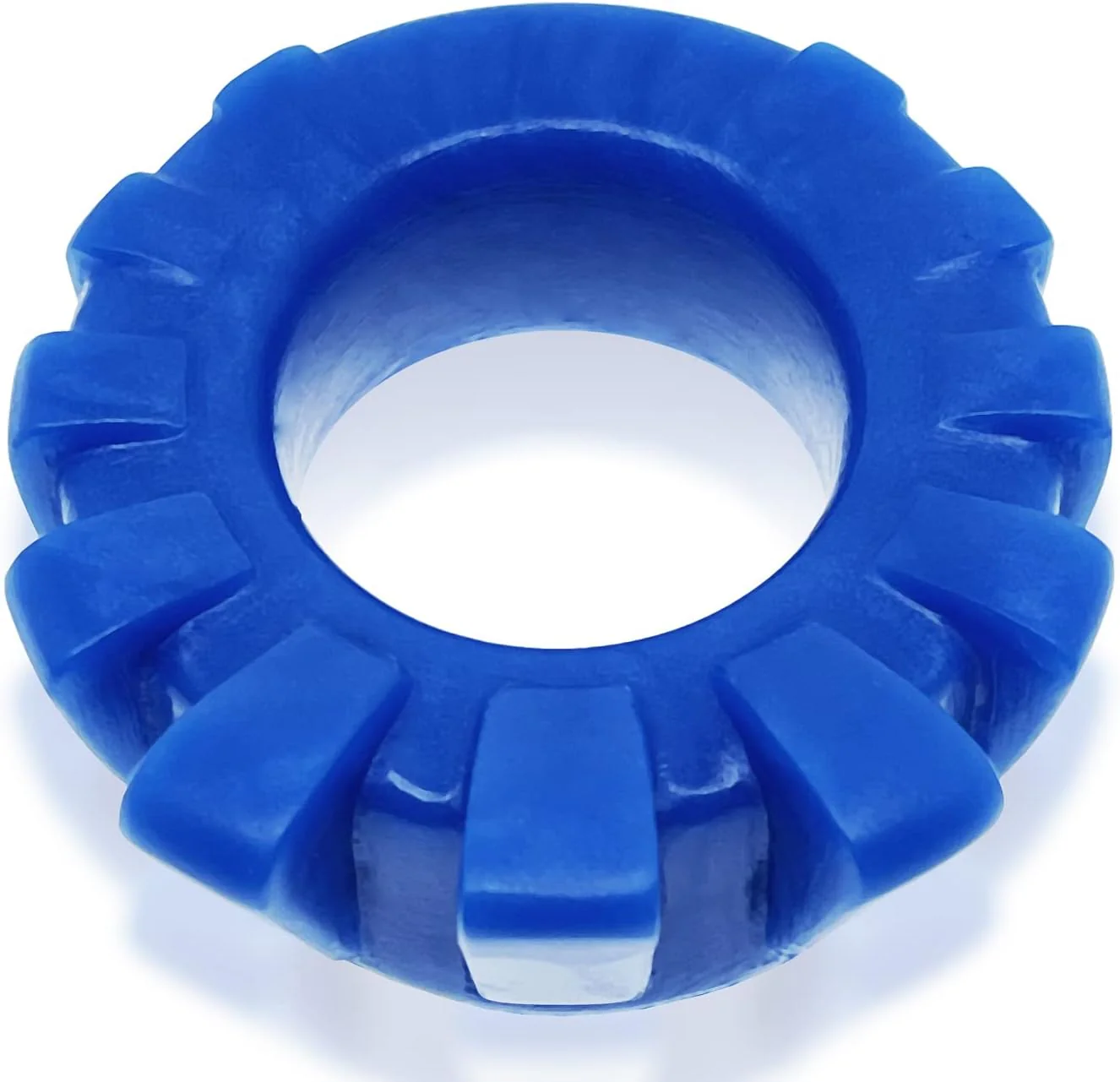 Oxballs Cock-Lug Silicone Comfort Cockring - Blue - Image 5