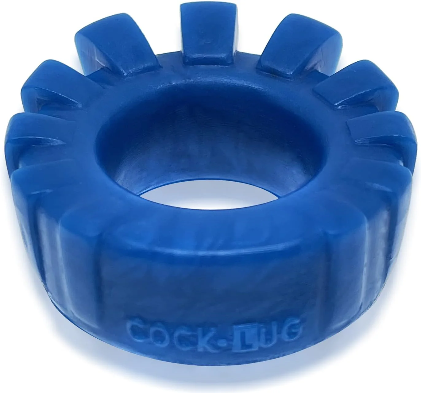Oxballs Cock-Lug Silicone Comfort Cockring - Blue - Image 6