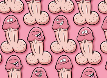 Penis Gift Wrap - 2 Sheets