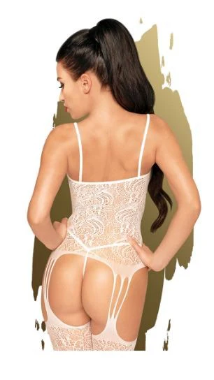 Penthouse Eye of the Storm Bodystocking 5140 White - OS - Image 2