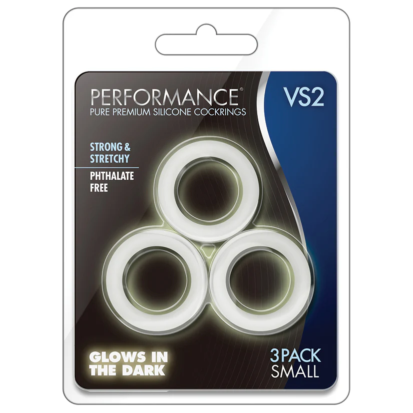 Performance VS2 Cockring 3 Pack Small White