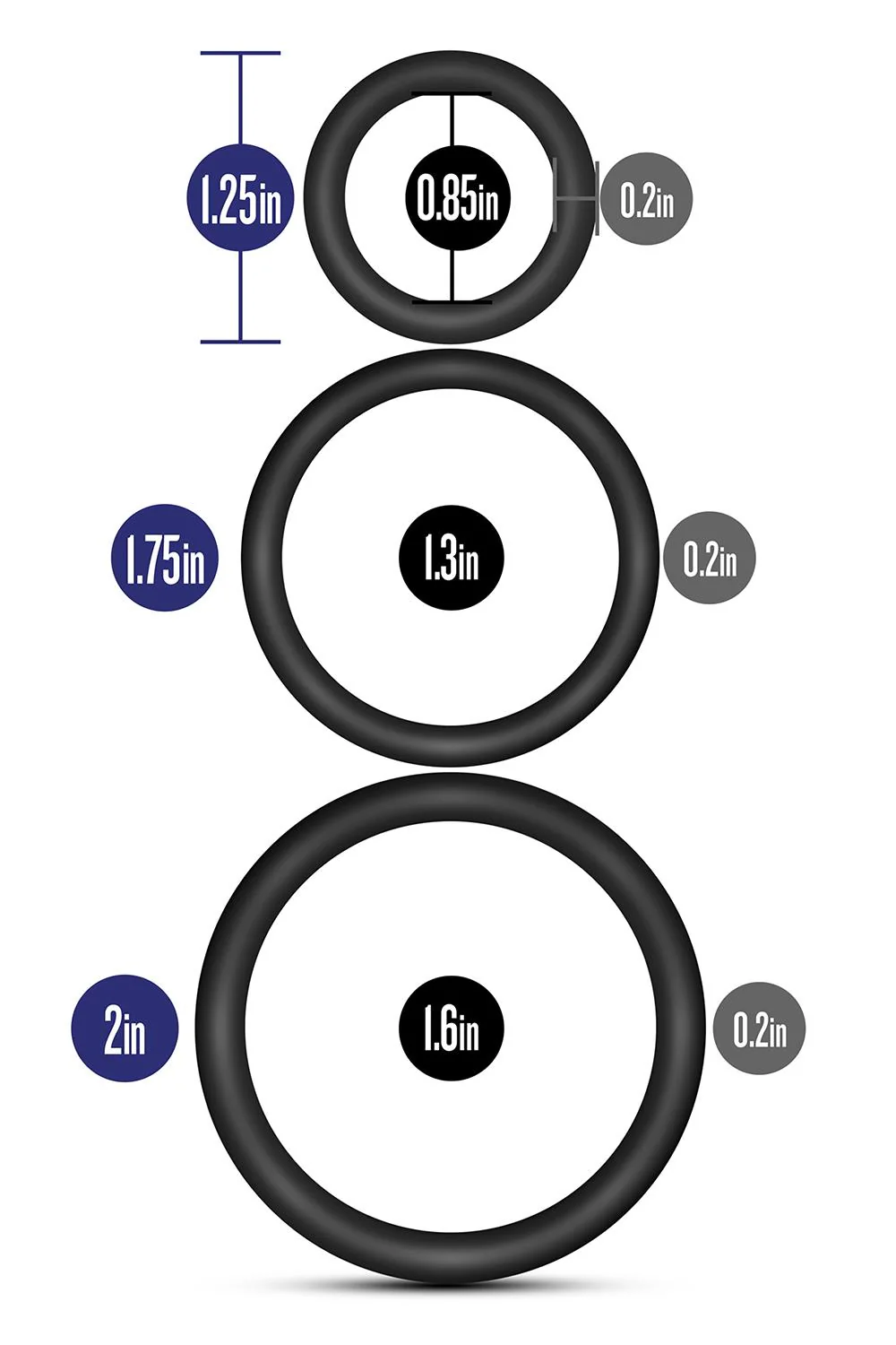 Performance VS4 Cockring 3 Pack - Image 6