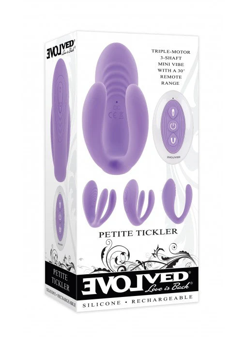 Evolved Petite Tickler Triple-Motor 3-Shaft Mini Vibe with Remote - Image 7