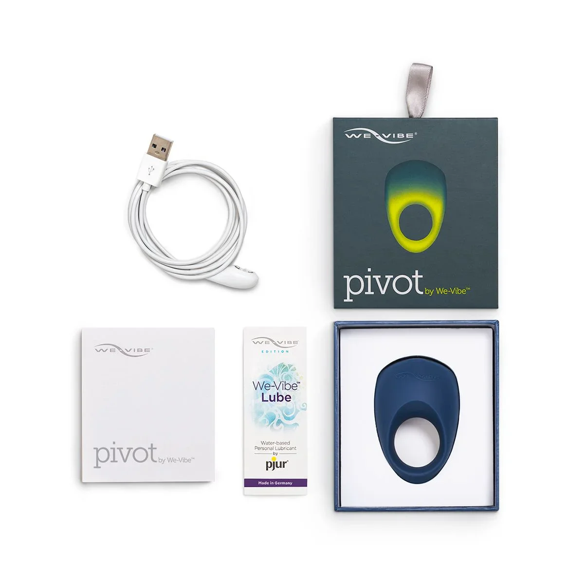 We Vibe Pivot Vibrating Cock Ring Blue - Image 2
