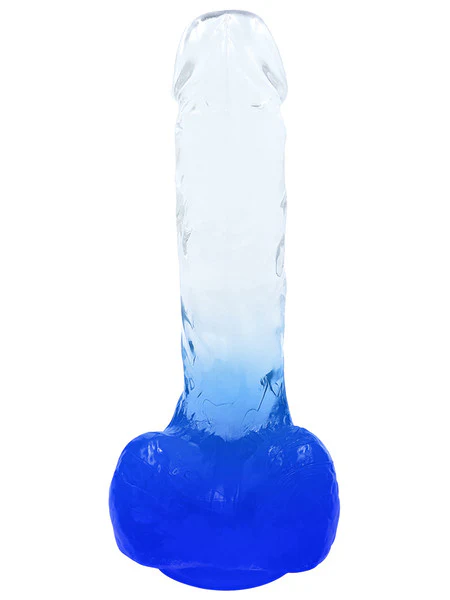 Playful Riders 7" Cock with Balls Blue - Image 4