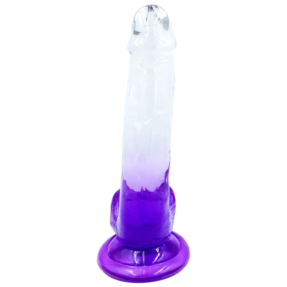 Playful Riders 8" Cock with Balls Purple - Image 3