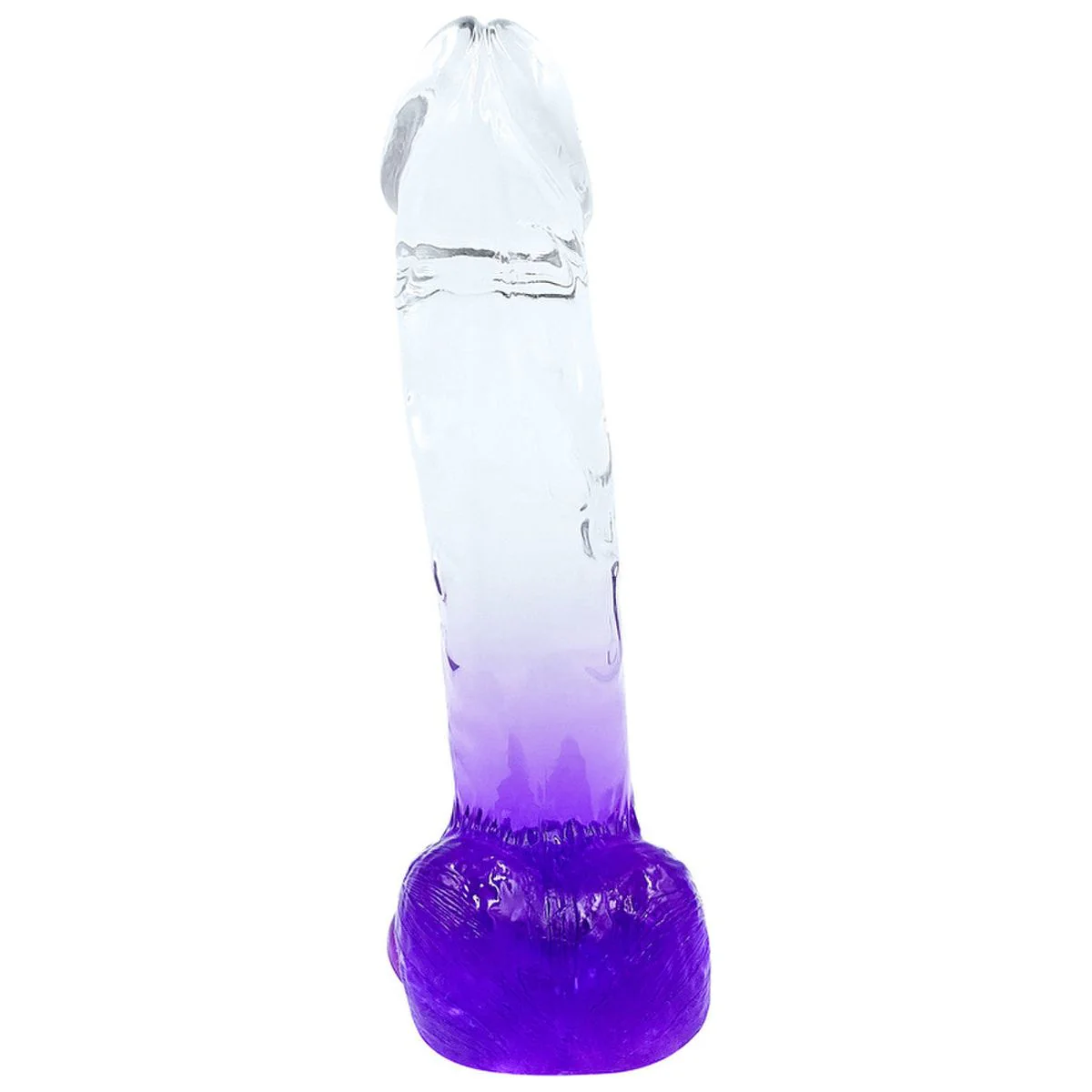 Playful Riders 8" Cock with Balls Purple - Image 4