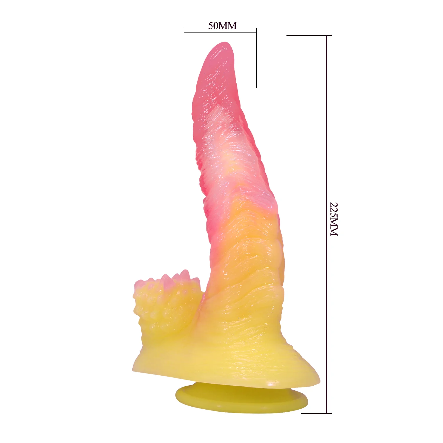 Power Monsters Flame Beast 8.8" Fantasy/Tentacle Dildo - Image 7
