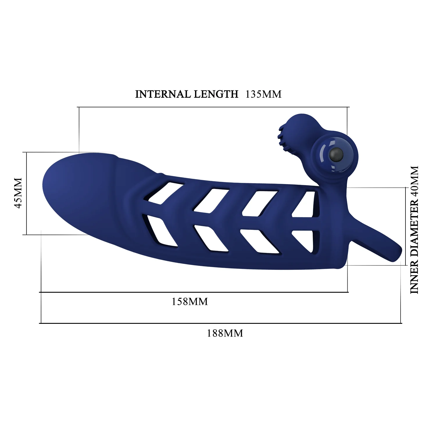 Pretty Love Altaf Silicone Vibrating Penis Sleeve BI-026237-3 - Image 9