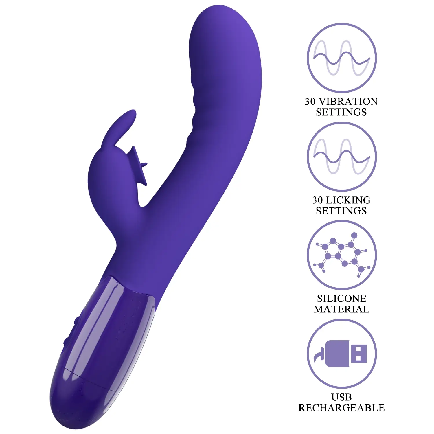 Pretty Love Cerberus Youth Rabbit Vibe Purple - Image 3
