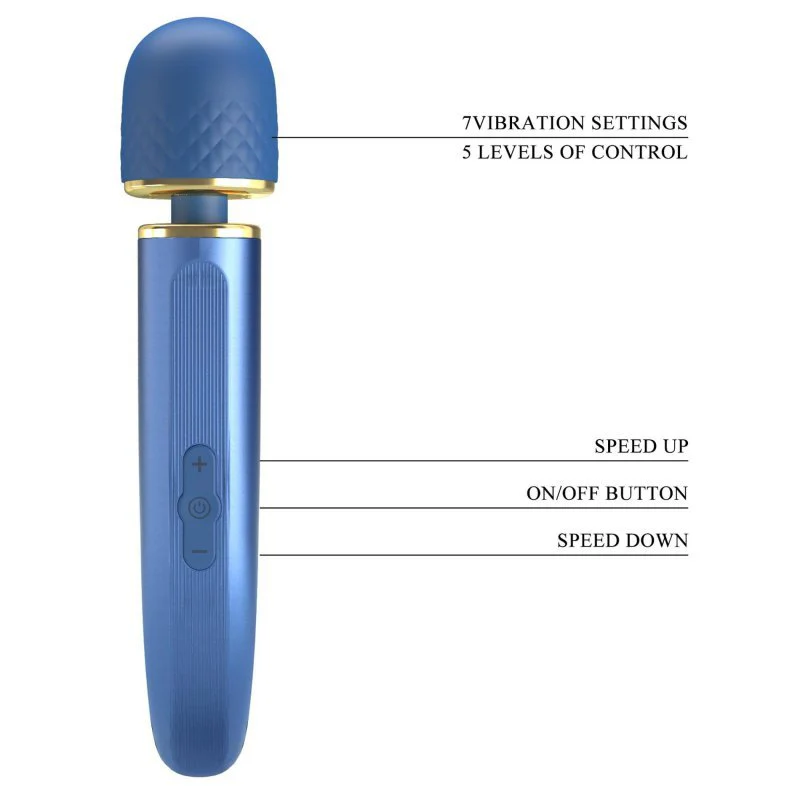 Pretty Love Charming Massager BI-014848-1 Blue - Image 6