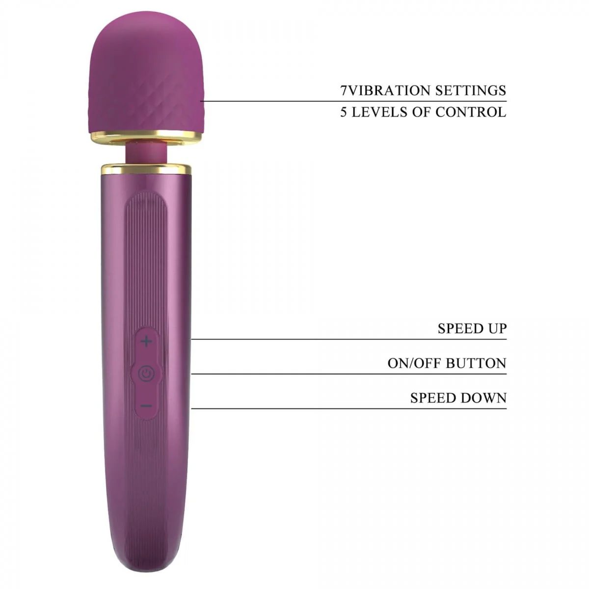 Pretty Love Charming Massager BI-014848-2 Purple - Image 4