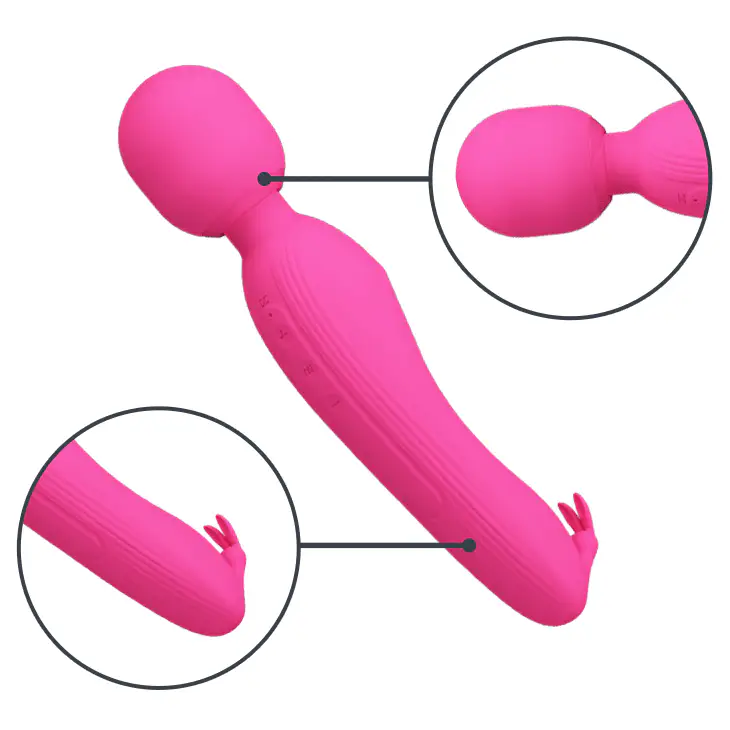Pretty Love Curtis Rabbit Wand Vibe BW-055014-1 - Image 3