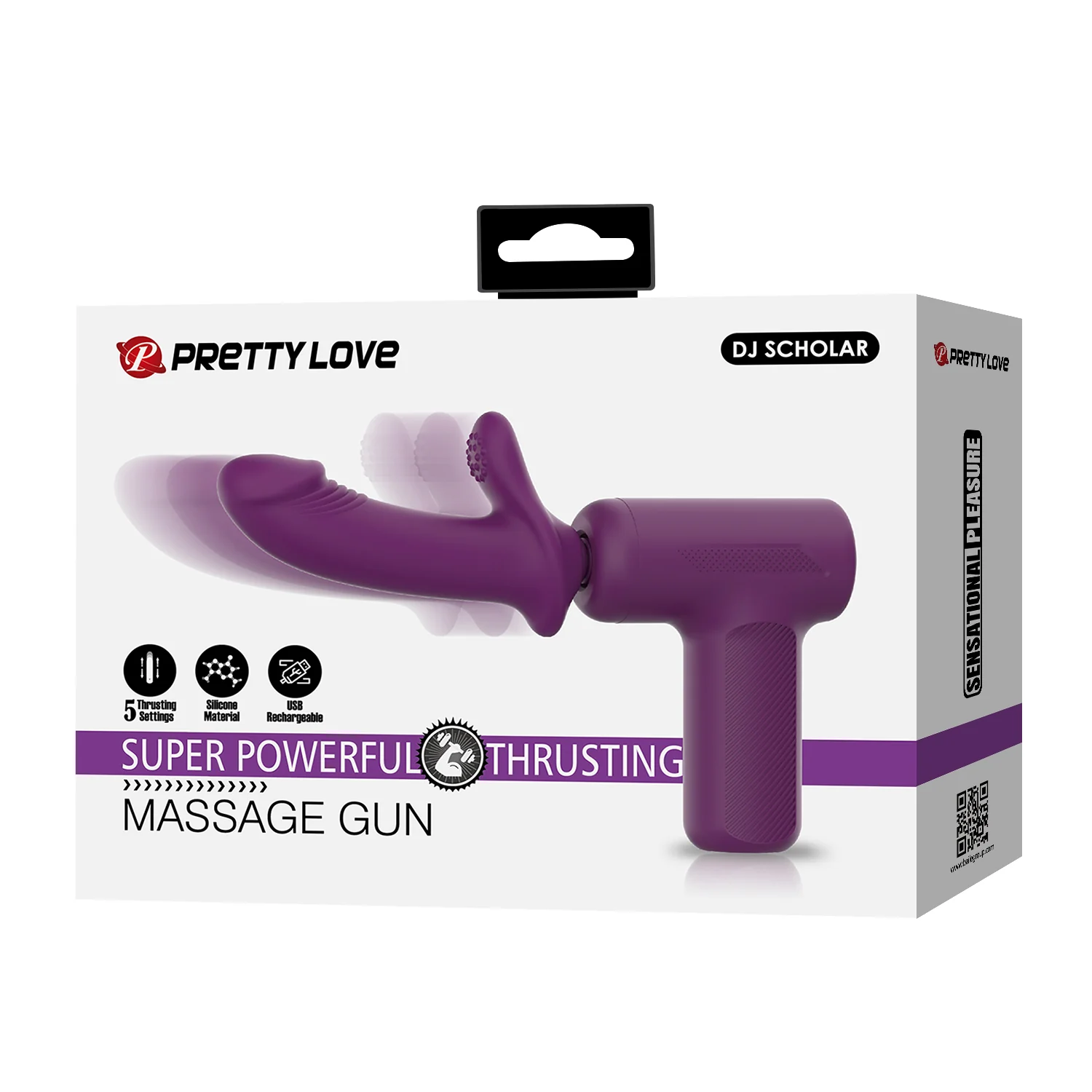 Pretty Love DJ Scholar Thusting Massage Gun BW-055028 - Image 3