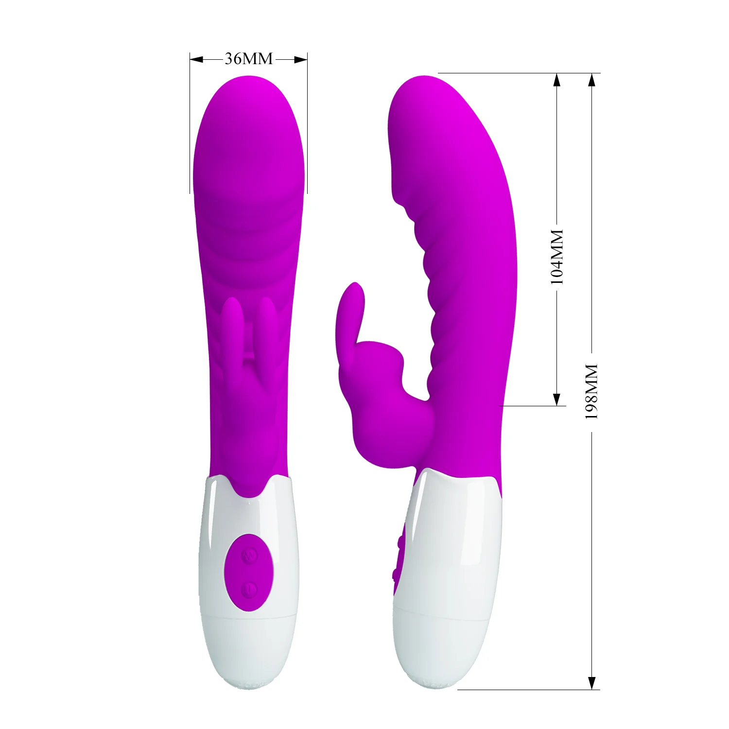 Pretty Love Naughty Bunny Rabbit Vibrator Purple - Image 4