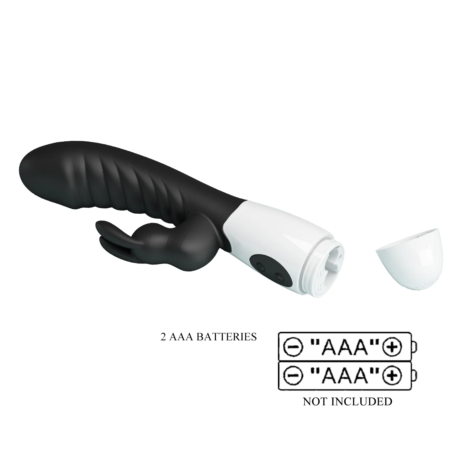 Pretty Love Naughty Bunny Rabbit Vibrator Black - Image 5