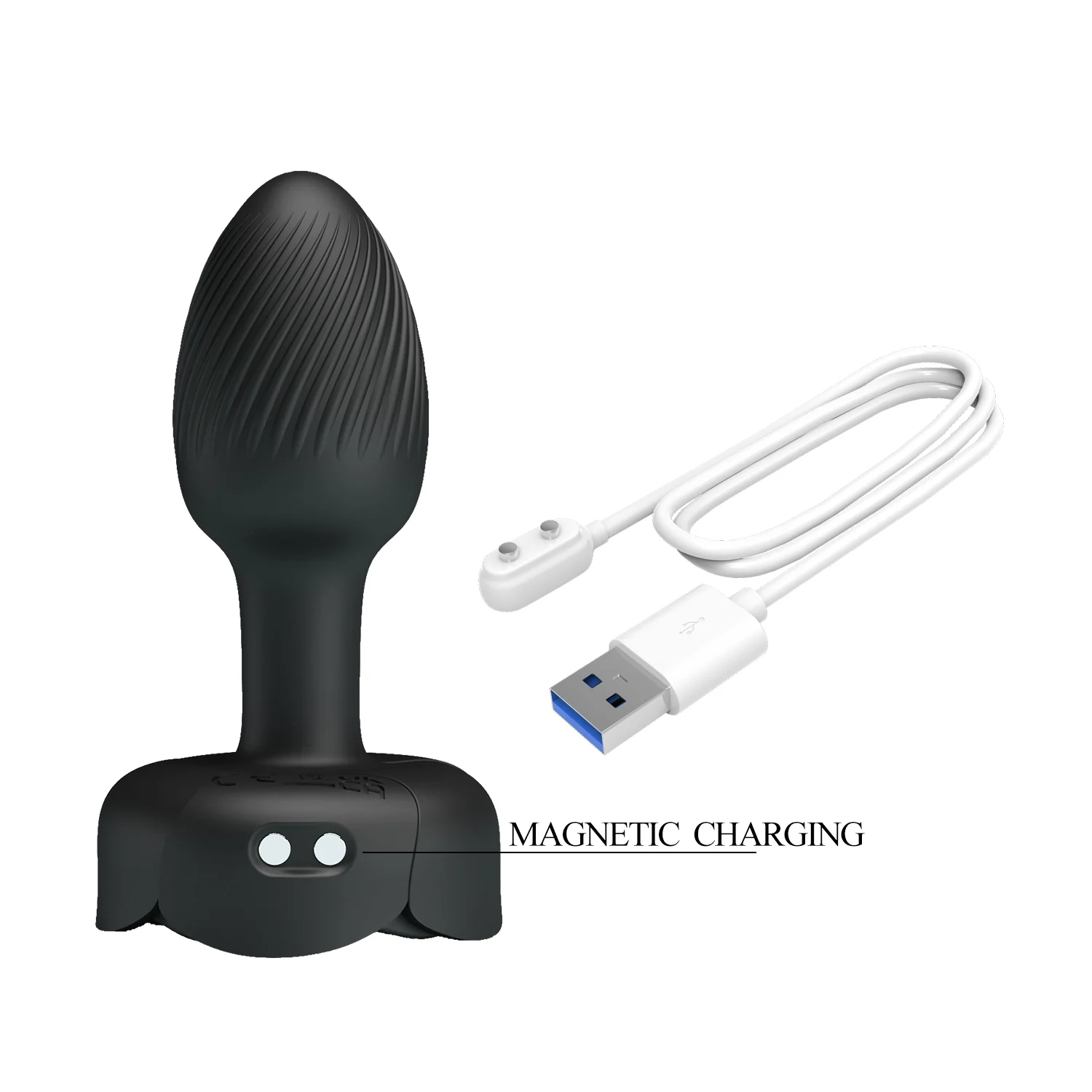 Pretty Love Olman 4 Vibrating Butt Plug with LED Lights BI-040184 - Image 9