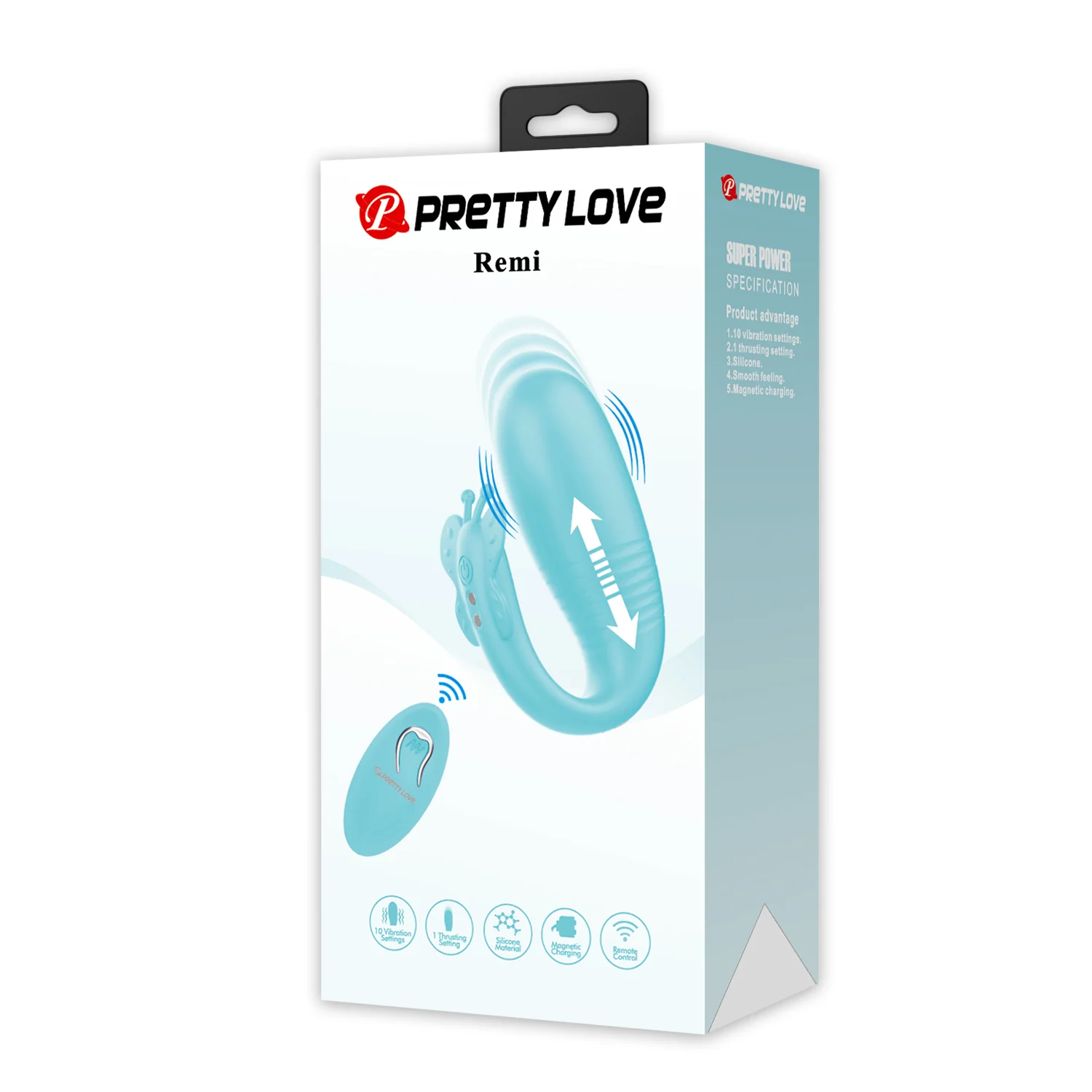 Pretty Love Remi Butterfly Vibrator Teal Bi-300093 W - Image 4