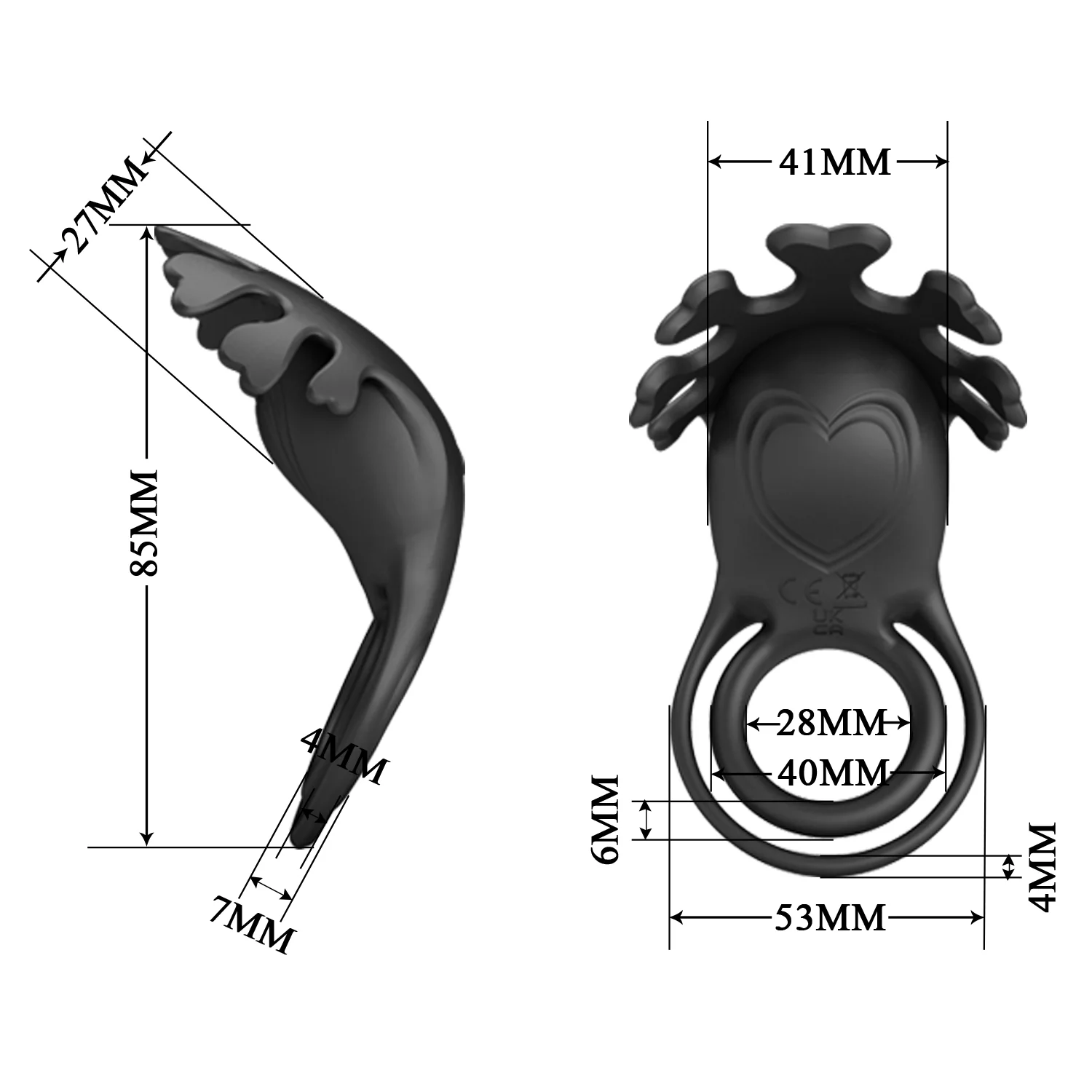 Pretty Love Ruben Penis Ring Black BI-210311-1 - Image 2