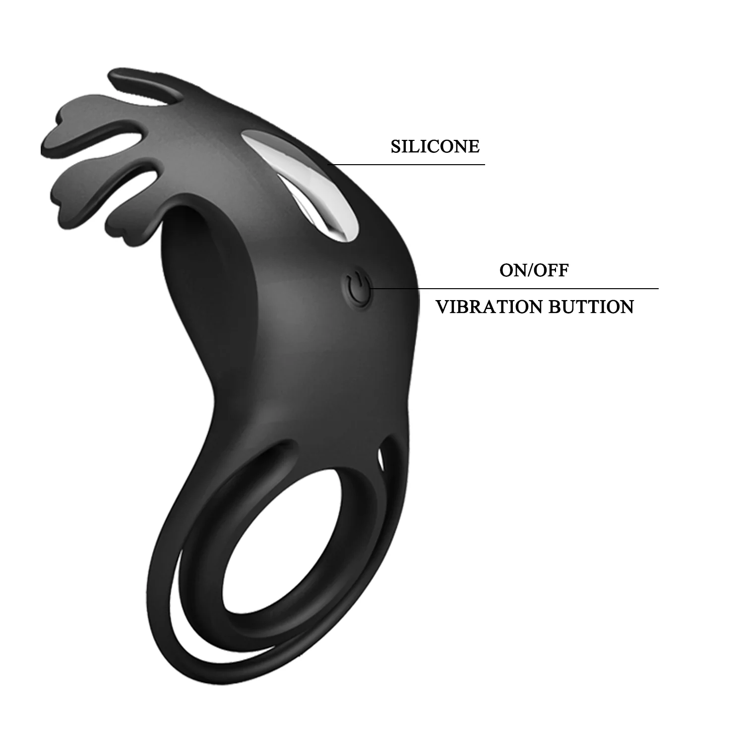 Pretty Love Ruben Penis Ring Black BI-210311-1 - Image 4