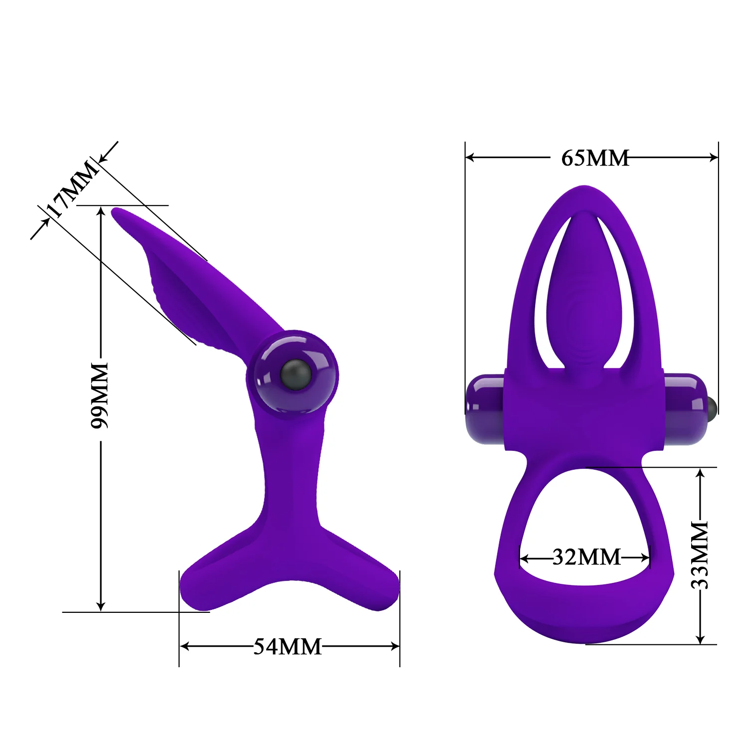 Pretty Love Vibration Cock Ring BI-210306 - Image 3