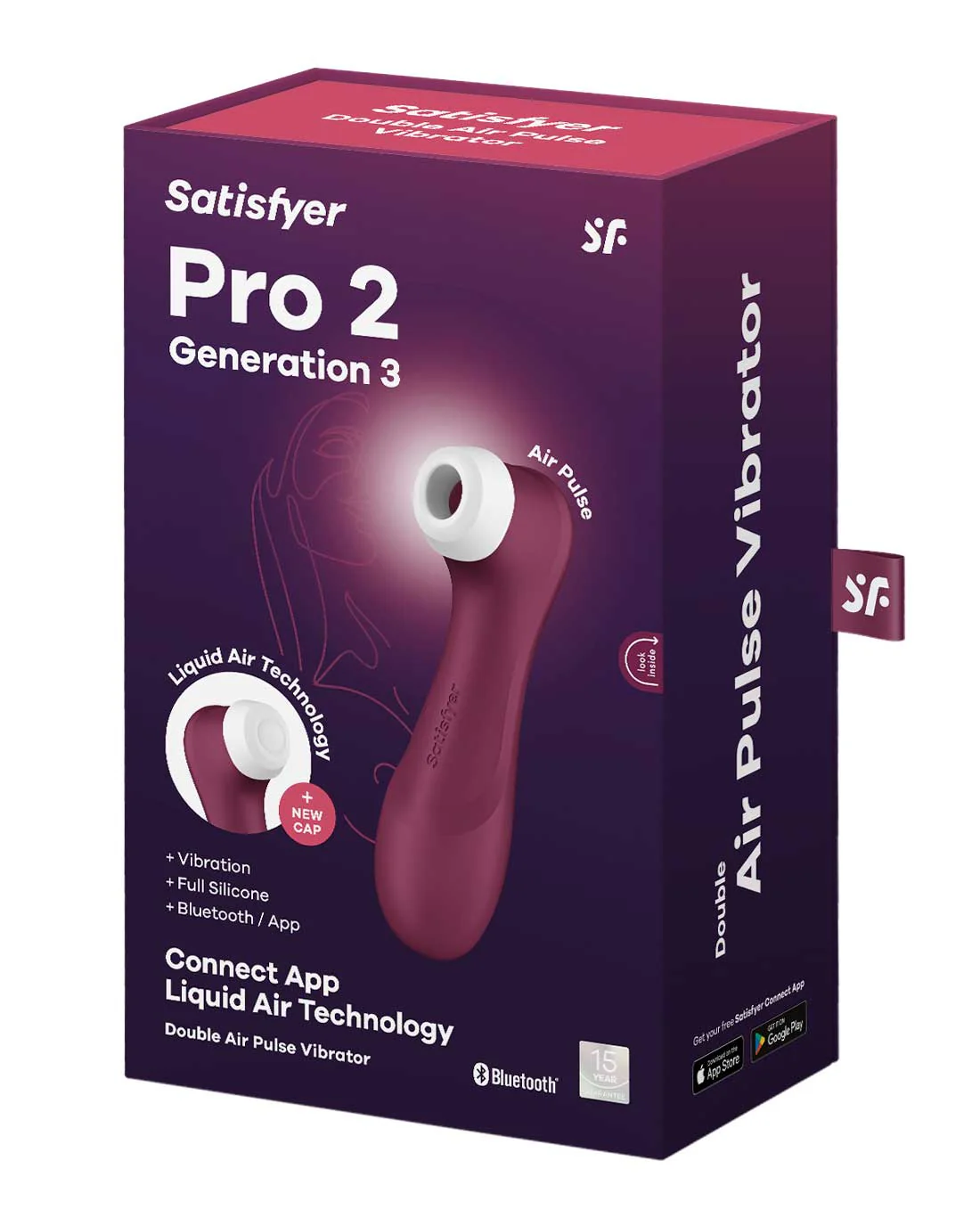 Satisfyer Pro 2 Gen 3 with App Wine Red