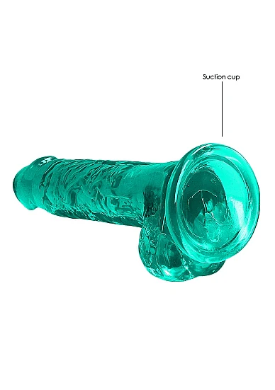 Realrock Dildo with Balls 7" Green - Image 3