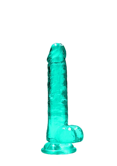 Realrock Dildo with Balls 7" Green - Image 4
