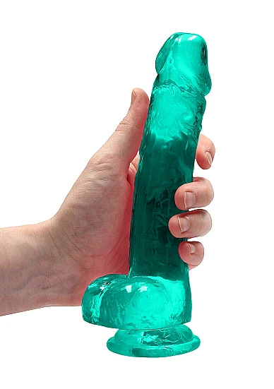 Realrock Dildo with Balls 8" Green - Image 4