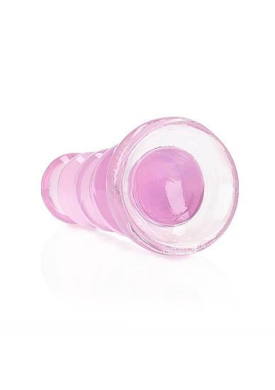 Realrock 5.5" Crystal Curvy Dildo Pink - Image 3