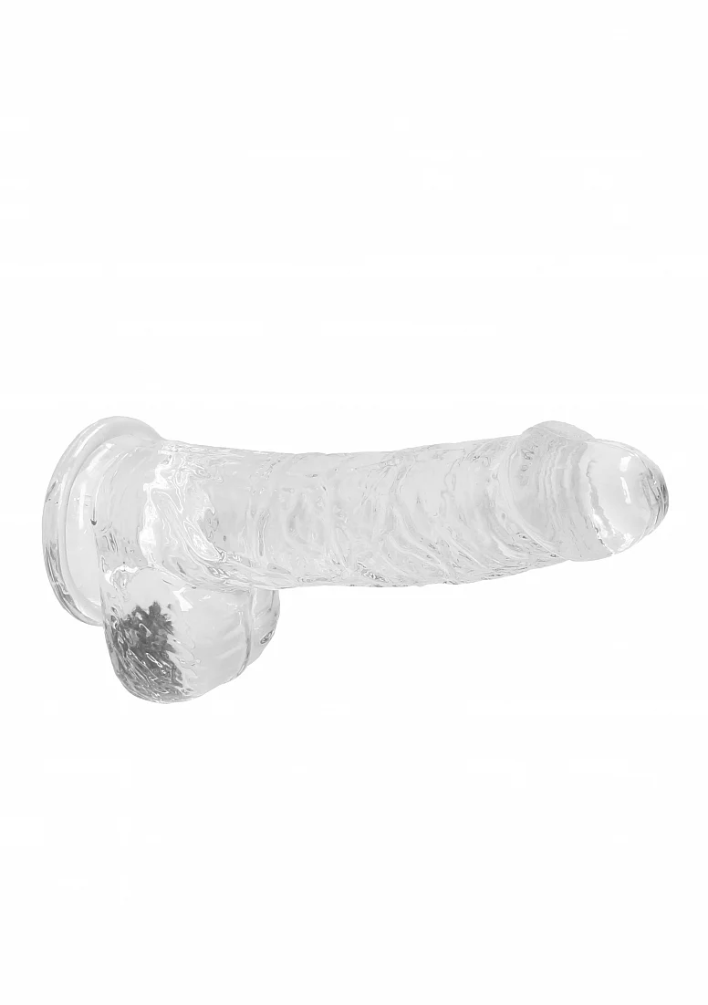 Realrock 6" Clear Dildo with Balls - Image 4
