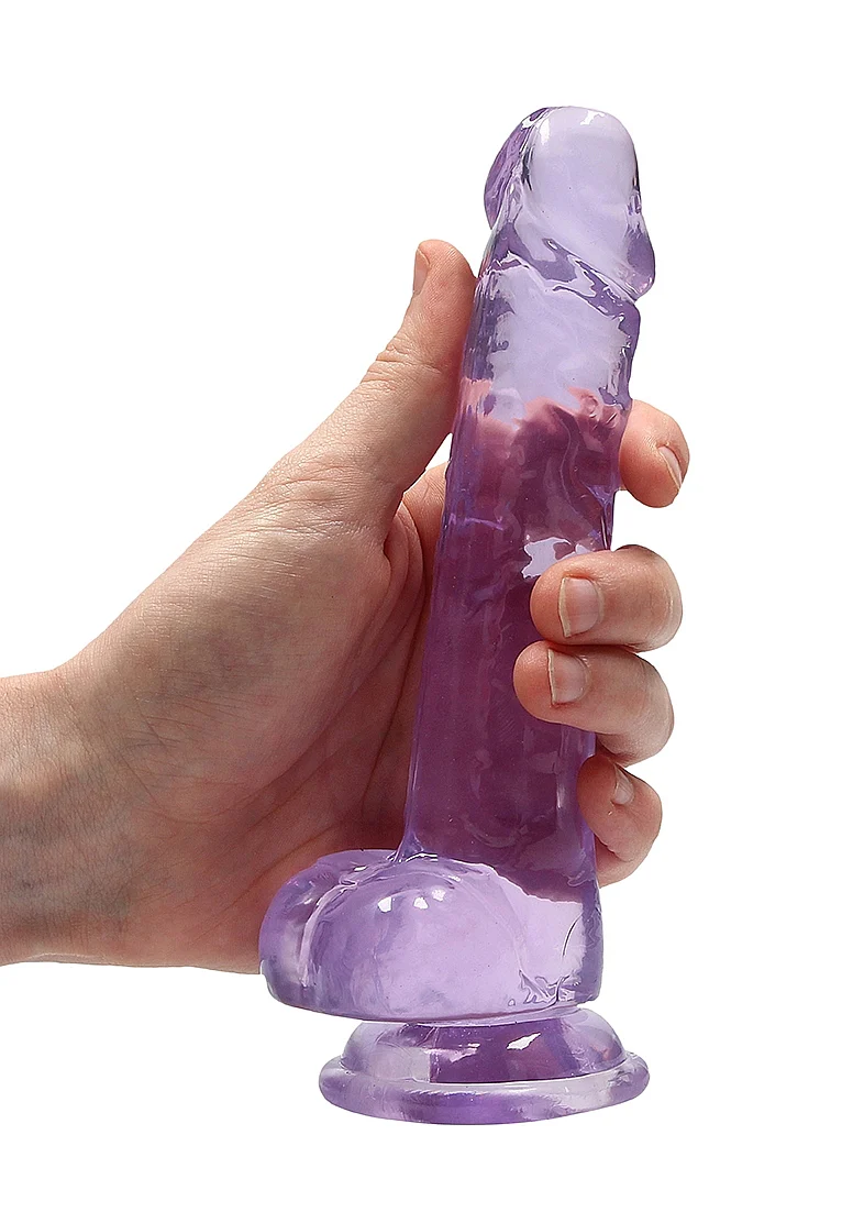 Realrock 7" Purple Dildo with Balls - Image 3