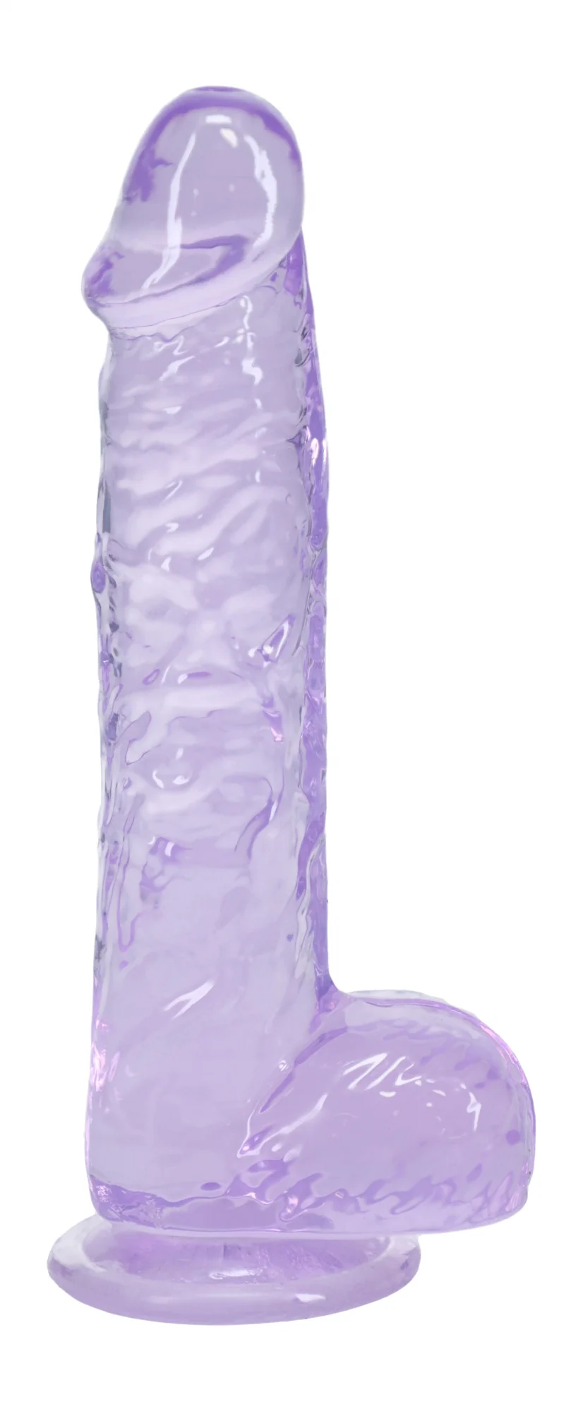 Realrock Realistic Dildo with Balls 5" Purple - Image 2