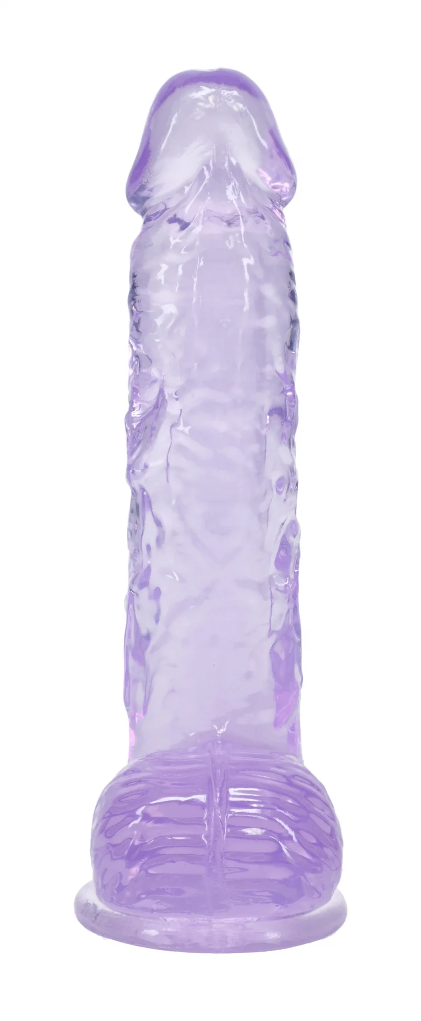 Realrock Realistic Dildo with Balls 5" Purple - Image 3
