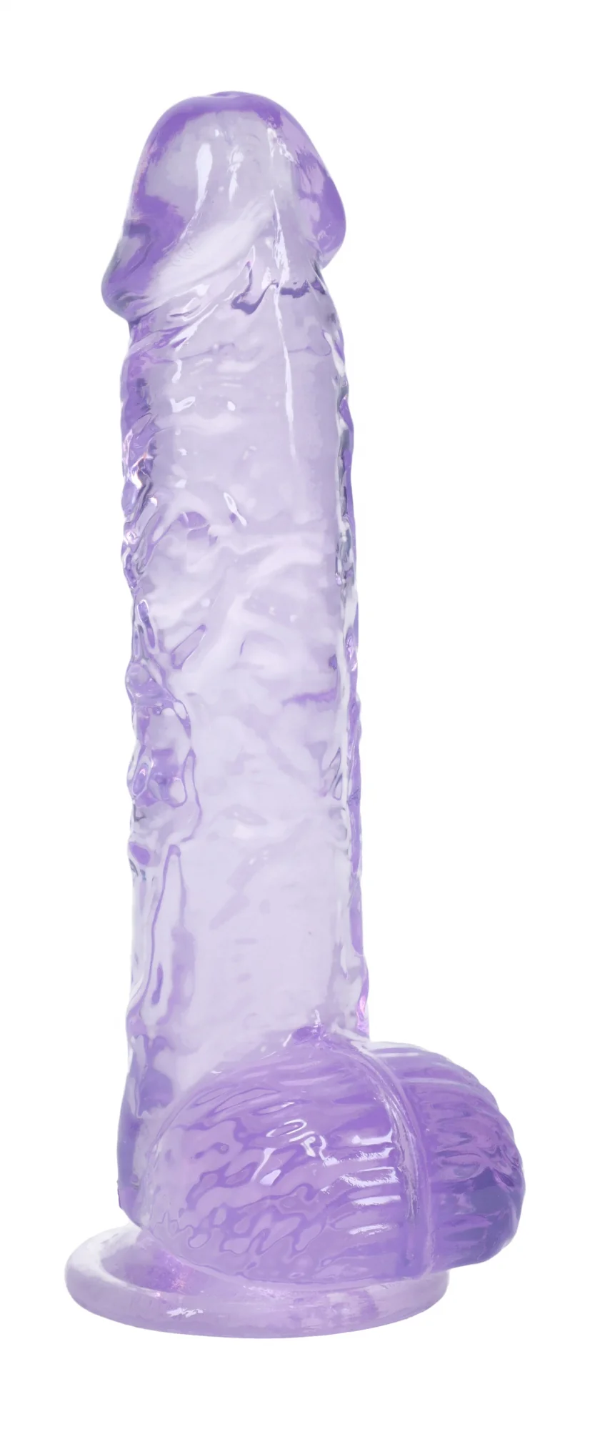 Realrock Realistic Dildo with Balls 5" Purple - Image 5