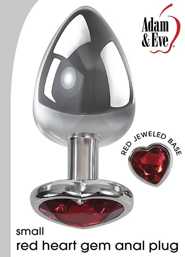 Adam & Eve Red Heart Anal Plug Small - Image 2