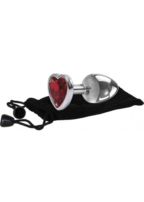 Adam & Eve Red Heart Anal Plug Small - Image 5