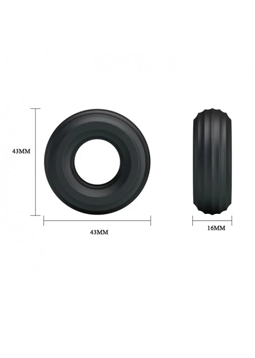 Pretty Love Ring Black 3 Pack - Image 3