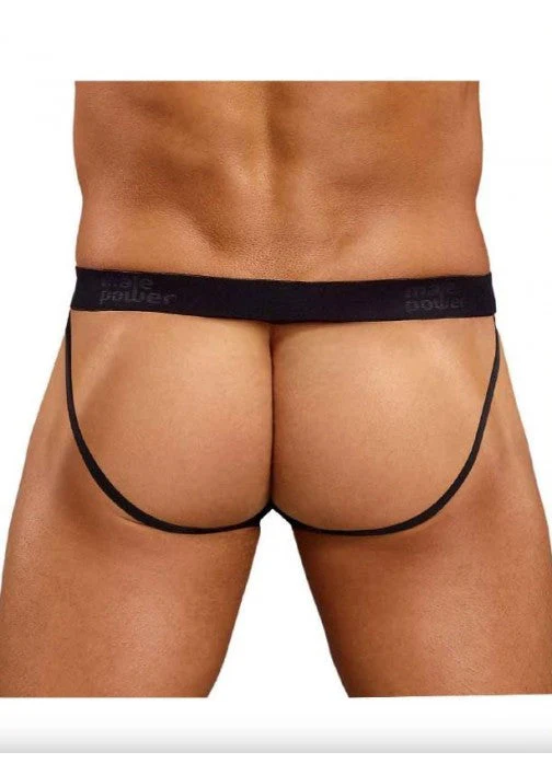 Male Power Satin Jock Red L/XL - 390076 - Image 2