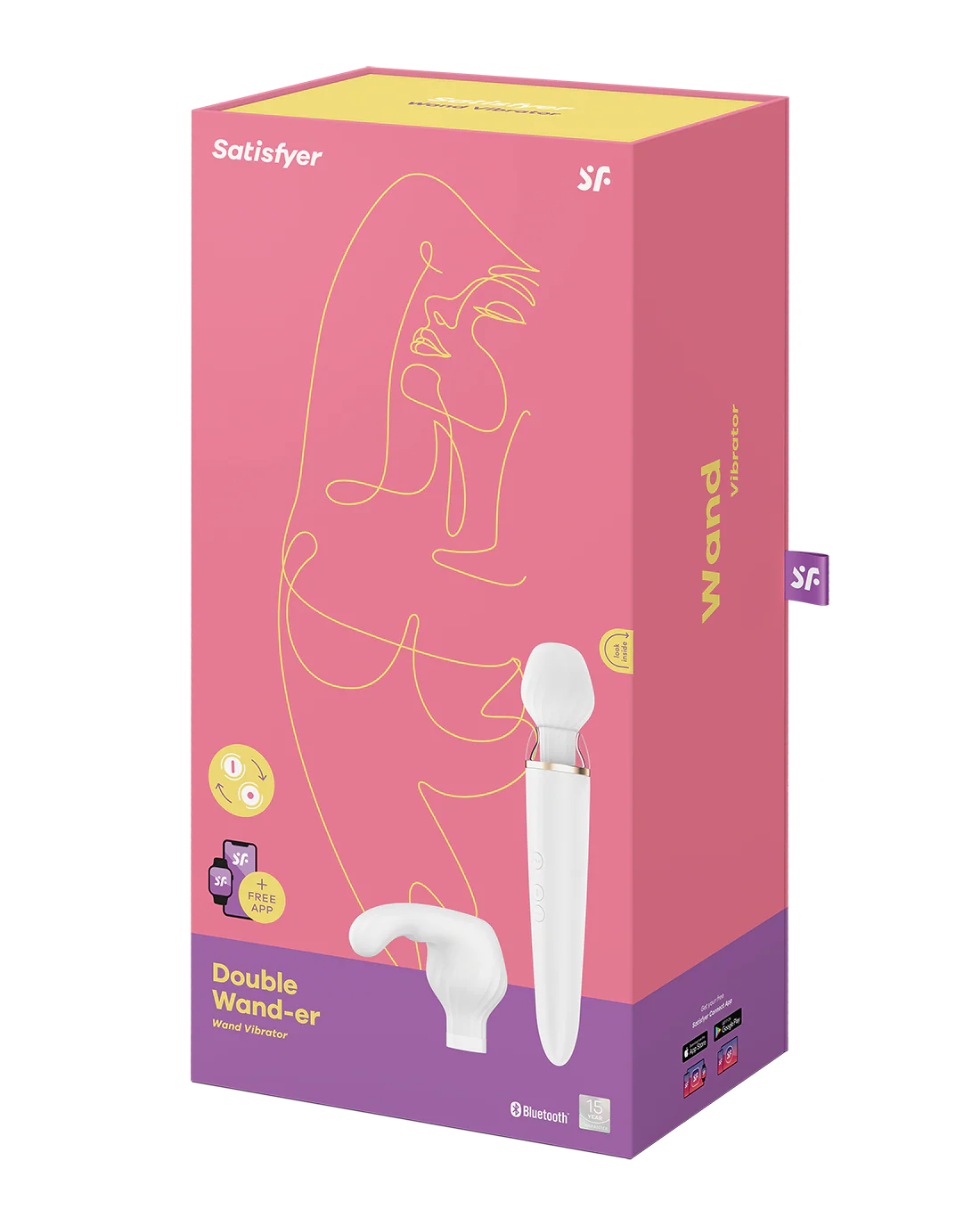Satisfyer Double Wand-er Massage Wand & Attachments