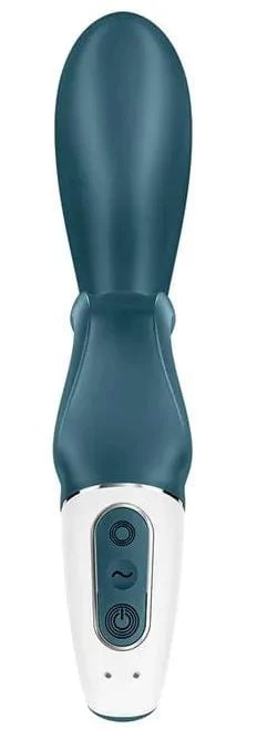 Satisfyer Hug Me Rabbit Vibrator Grey Green - Image 3