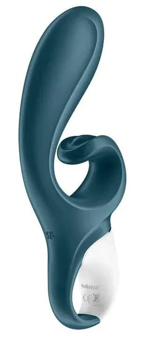 Satisfyer Hug Me Rabbit Vibrator Grey Green - Image 4