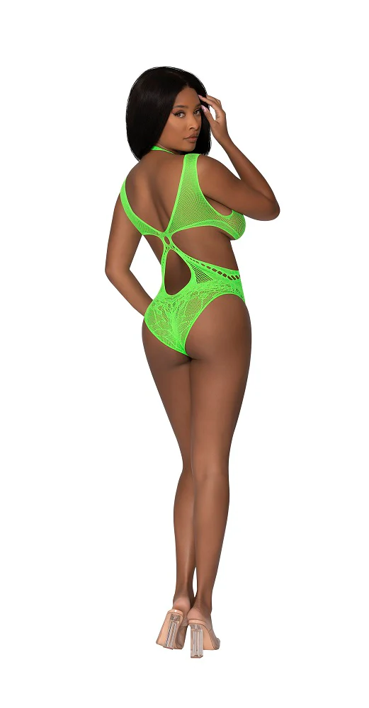 Exposed Seamless Cutout Teddy OS Lime S162 - Image 2