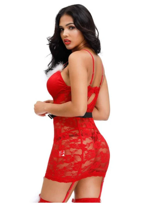 Oh Yeah Sexy Christmas Chemise & G string 5XL - S90782 - Image 2