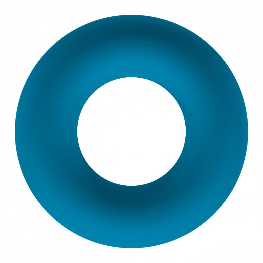 Levelz Liquid Silicone Cock Ring Medium Teal - Image 2