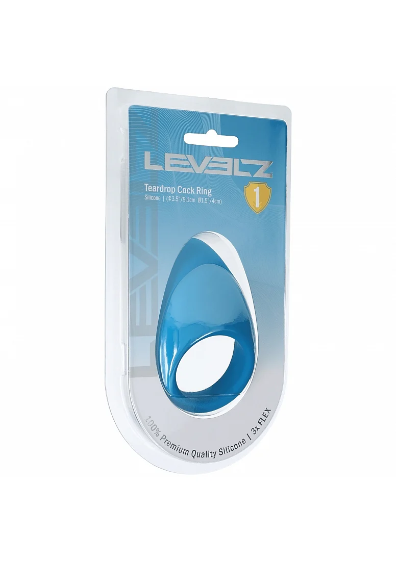 Levelz eardrop Silicone Cock Ring Teal