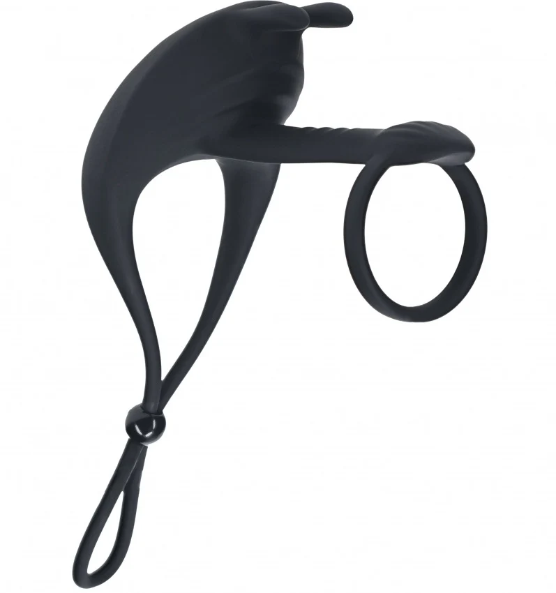 Levelz Adjustable Bunny Vibrating Silicone Lasso Cock Ring & Shaft Loop - Image 2